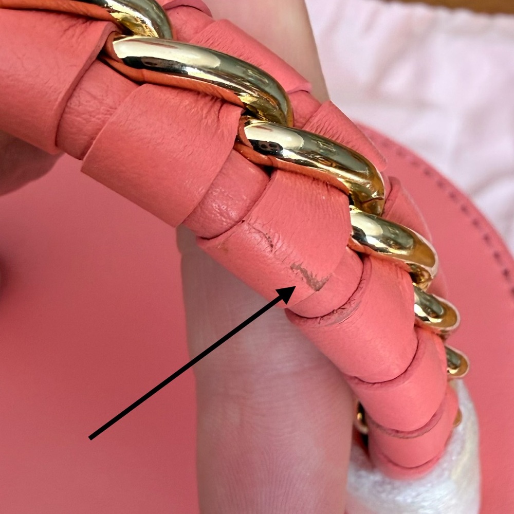 Radley London 💓Elegant Pink Cylinder Handbag with tags but has a tiny scratch - Picture 11 of 17